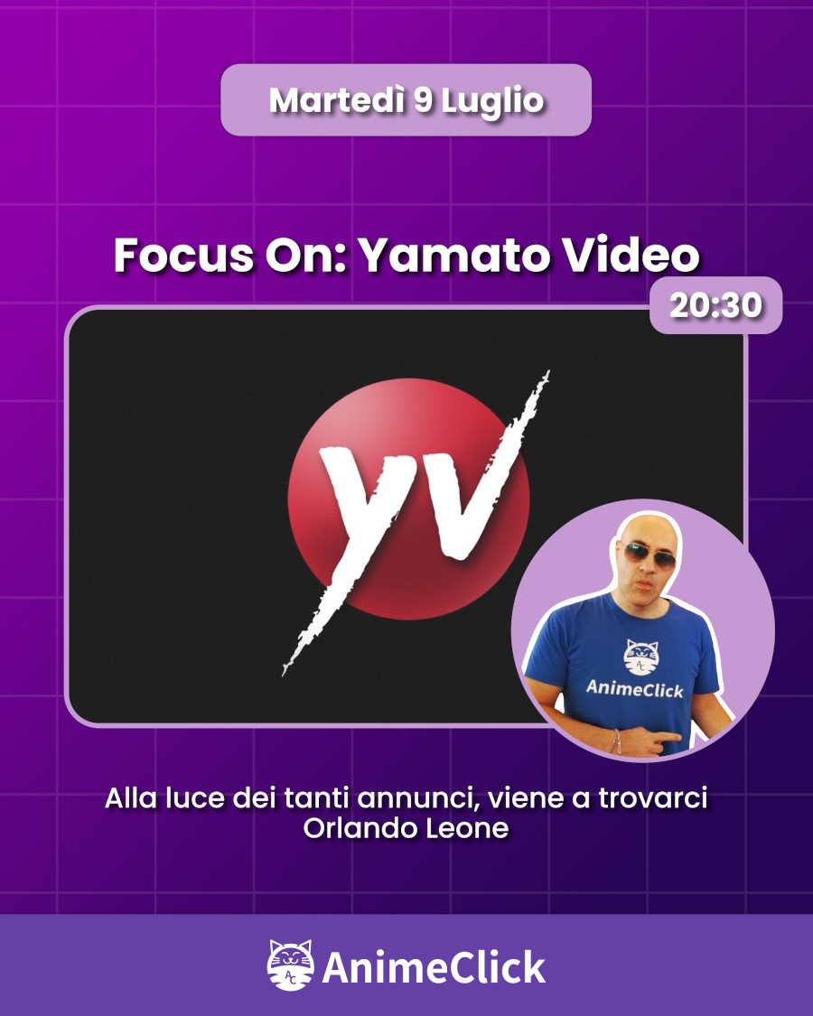 AnimeClick su Twitch: programma dall'8 al 14 luglio AnimeClick su Twitch: programma dall'8 al 14 luglio